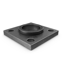Metal Armor Square Flange PNG & PSD Images