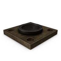 Steampunk Square Flange PNG & PSD Images