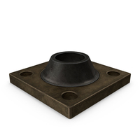 Square Steampunk Flange PNG & PSD Images
