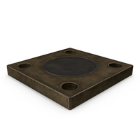 Square Steampunk Flange PNG & PSD Images