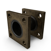 Steampunk Square Flange PNG & PSD Images
