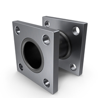 Steel Square Flange PNG & PSD Images