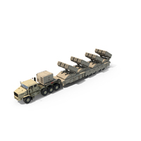 Military Transporter with Rocket Launch System Jobaria Sand PNG & PSD Images