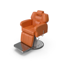 Modern Beauty Salon Chair Orange PNG & PSD Images