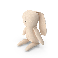 Stuffed Linen Rabbit PNG & PSD Images
