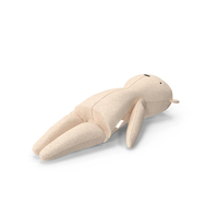 Stuffed Linen Bear Beige PNG & PSD Images