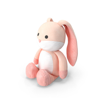 Stuffed Rabbit Pink PNG & PSD Images