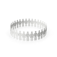 Paper Figures Holding Hands PNG & PSD Images