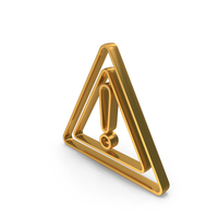 Gold Alert Icon PNG & PSD Images