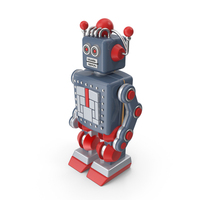 Retro Toy Robot PNG & PSD Images