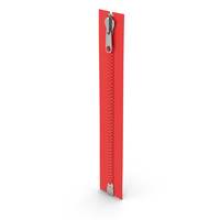 Red Zipper And Slider Closed PNG & PSD Images
