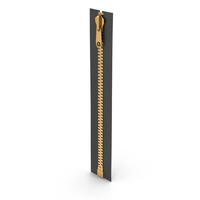 Gold Zipper And Slider PNG & PSD Images