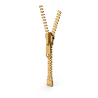 Gold Zipper And Slider PNG & PSD Images