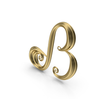 Gold Letter B PNG & PSD Images