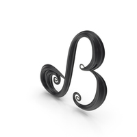 Black Glass Letter B PNG & PSD Images
