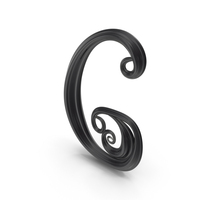 Black Glass Letter G PNG & PSD Images