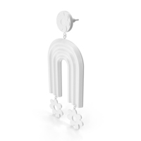 Monochrome Hippie Earring PNG & PSD Images