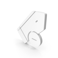 Badge Book Mark Remove Icon White PNG & PSD Images