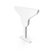 Cocktail Drink Icon White PNG & PSD Images