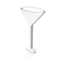 Cocktail Drink Icon White PNG & PSD Images