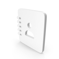 Contact Book Icon White PNG & PSD Images