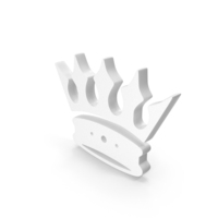 Crown Icon White PNG & PSD Images