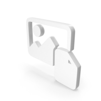 White Photo File Icon PNG & PSD Images