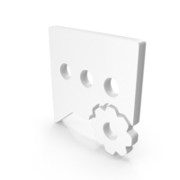 Gear Bubble Chat Configure Bubble Chat Icon White PNG & PSD Images