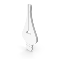 Ink Pen Nib Icon White PNG & PSD Images