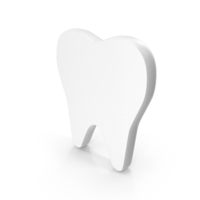 Teeth Dental Icon White PNG & PSD Images