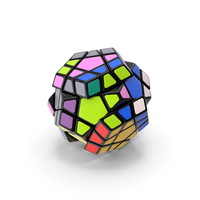 Rubik Megaminx Puzzle Unsolved PNG & PSD Images