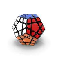Rubiks Megaminx Toy Solved PNG & PSD Images