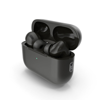 Wireless Headphones with Charging Station USB-C Black PNG & PSD Images