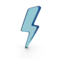 Lightning Bolt Glass Symbol PNG & PSD Images