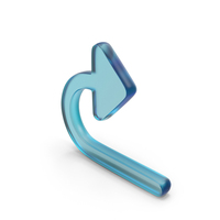Glass Revert Arrow Symbol PNG & PSD Images