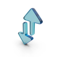 Swap Arrows Glass Symbol PNG & PSD Images