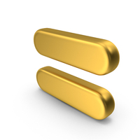 Gold Equal Symbol PNG & PSD Images