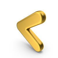 Gold Less Than Symbol PNG & PSD Images