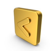 Gold Less Than Icon PNG & PSD Images