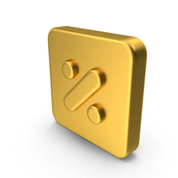 Gold Percent Icon PNG & PSD Images