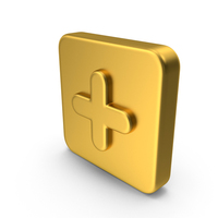 Gold Plus Icon PNG & PSD Images