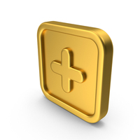 Gold Plus Icon PNG & PSD Images