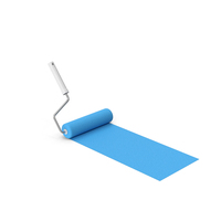 Blue Paint Roller PNG & PSD Images
