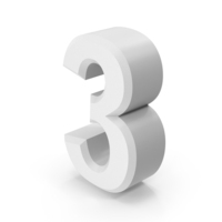 Number 3 PNG & PSD Images
