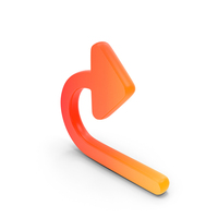 Revert Arrow Glow Symbol PNG & PSD Images