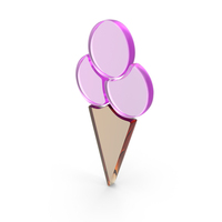 Glass Ice Cream Cone Icon PNG & PSD Images