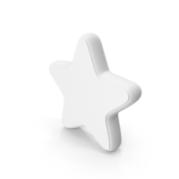 White Small Star Symbol PNG & PSD Images
