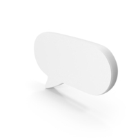 White Speech Bubble Icon PNG & PSD Images