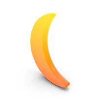 Crescent Moon Glow Symbol PNG & PSD Images