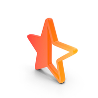 Half Filled Star Symbol PNG & PSD Images